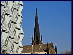 University area - Parking garage, church 01